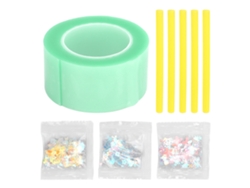 Kit De Burbujas Con Cinta Nanotecnológica, Pajitas Y Rellenos Decorativos Para Niños Y Niñas.