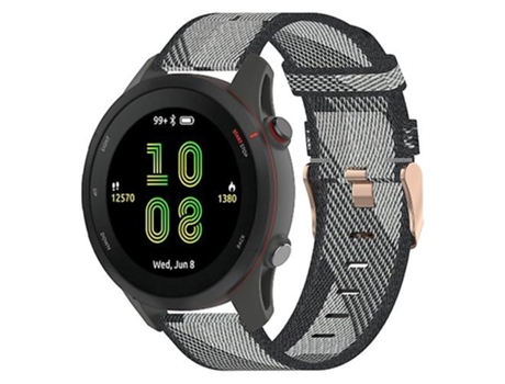 Correa De Reloj Inteligente Para Garmin Forerunner 255, Correa De Nailon De 22Mm, Color Gris VENISYMLIS