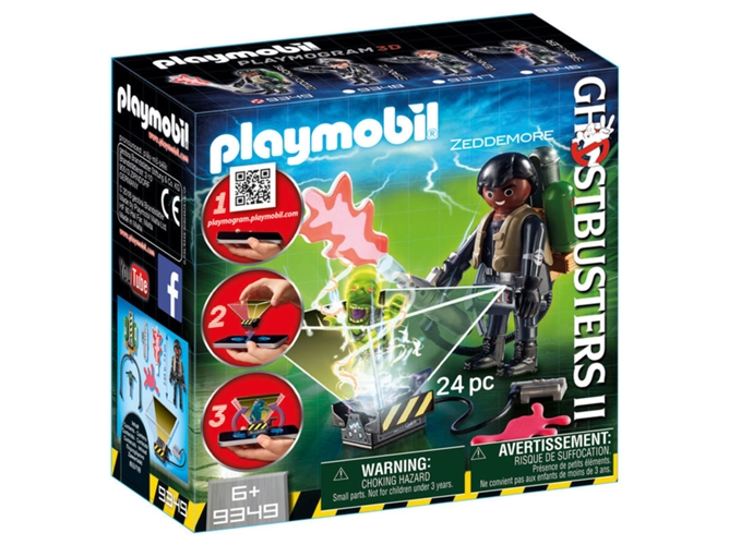PLAYMOBIL Ghostbusters: Los Cazafantasmas Winston Zeddemore (Edad Mínima: 6 - 24 Piezas)