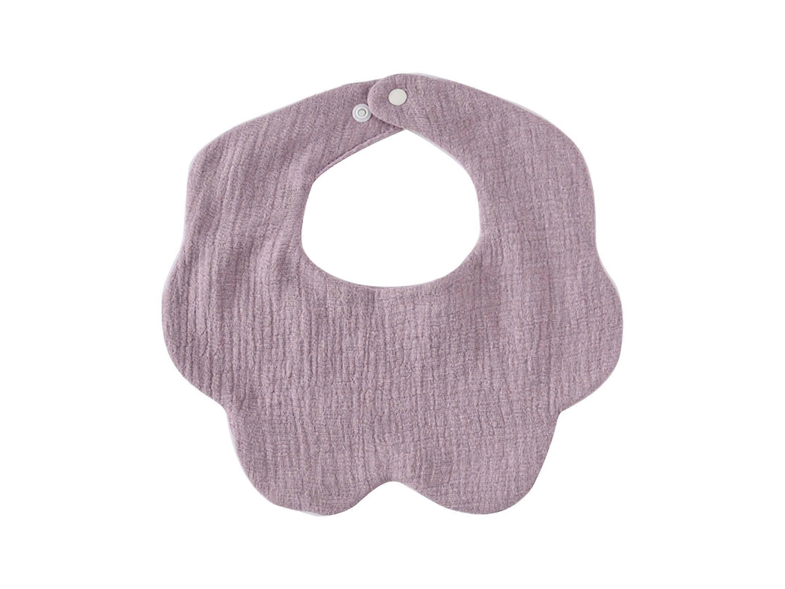 Babero de lactancia moderno para bebés, práctico, absorbente, 6 capas, paño para eructar, con borde en forma de pétalo, toalla absorbente