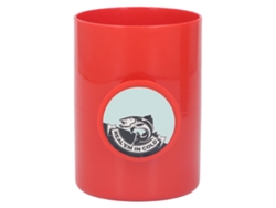 Nevera Portátil Para Latas De Pesca Con Carrete De Hilo Manual, Tapa Dura De Plástico, Para Bebidas, Regalo Único, Roja