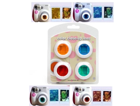 Filtro SLOWMOOSE para Polaroid Fujifilm Instax Mini 9 8 8 7S Kt (4 Piezas)