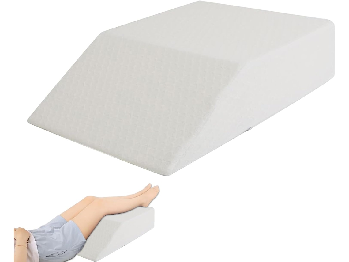 Almohadas Elevadoras De Piernas, Soporte Transpirable Para Los Pies, Cuña De Cama Con Funda.