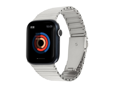 Correa de repuesto para reloj inteligente Ocean Metal para Apple Watch de 38 mm (plateada)