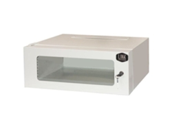 LINK Armario Rack 19 4U Fondo 360 Mm Color Gris con Puerta de Cristal Hxdxl 21 X 36 X 54 Cm