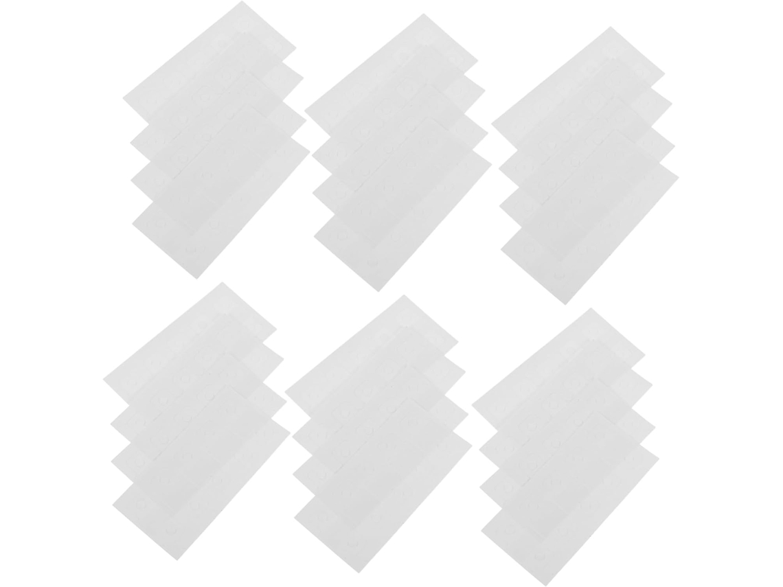 50 Láminas De Almohadillas De Refuerzo Autoadhesivas Para Perforaciones De Encuadernación - Refuerzos Transparentes