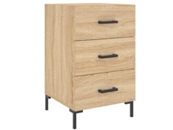 Maison Exclusive - Mesita De Noche Madera De Ingeniería Roble Sonoma 40x40x66 Cm
