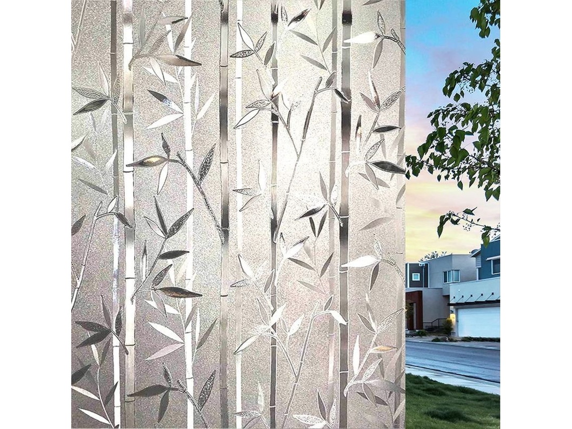 Lámina De Vidrio Con Efecto De Vidriera Opaca Para Privacidad Decorativa, Autoadhesiva, 44,5 X 200 Cm.