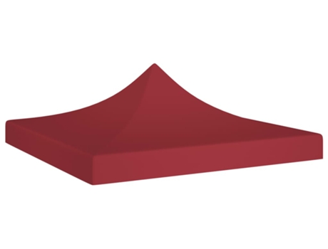 vidaXL Techo de carpa para celebraciones burdeos 3x3 m 270 g/m²
