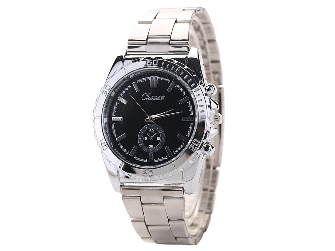 Reloj De Pulsera Para Hombre Exquisito Analógico De Cuarzo Con Correa De Acero Para Negocios Y Exteriores