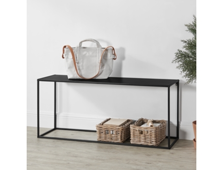 Consola [EN.CASA] Storage (Negro - Metal, Resistente A Los Arañazos - 50 x 115 x 32 cm)