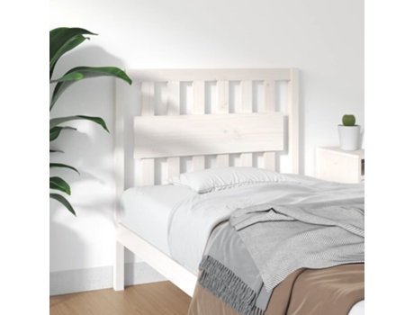 MAISON EXCLUSIVE - Cabecero de cama madera maciza de pino blanco 95,5x4x100 cm