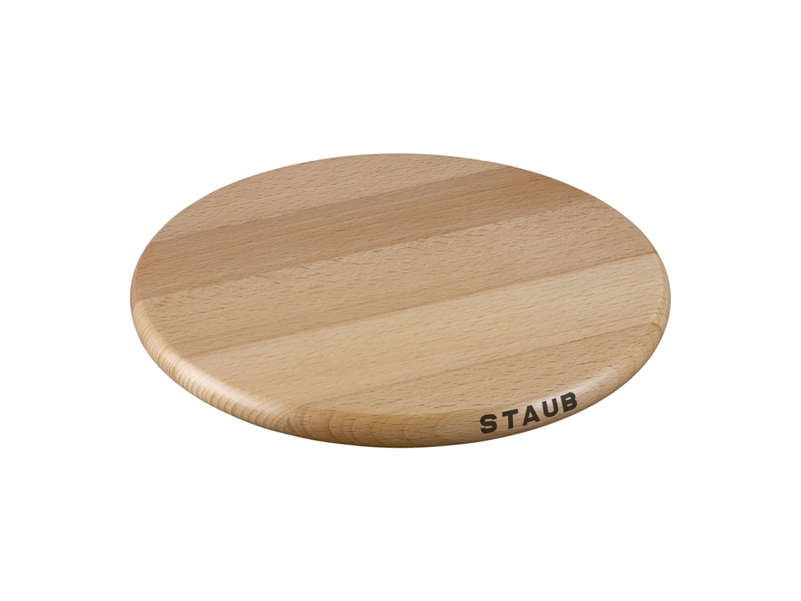 Salvamanteles magnético 23 cm, redondo, Haya, Marrón STAUB