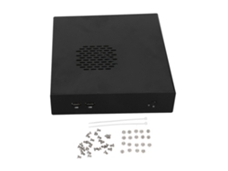 Caja De Computadora De Escritorio Mini Itx Htpc Con Buena Disipación De Calor, Exquisita, Compacta Y Negra