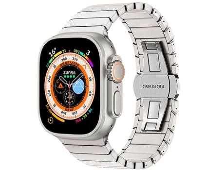 Pulsera De Titanio De Acero Inoxidable Para Apple Watch Series 5 44 Mm De Gris Oscuro