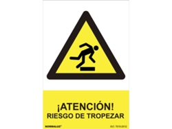 Señal de Peligro NORMALUZ "Atención Riesgo de Disparo" (Pvc 0,7Mm) 30X40Cm
