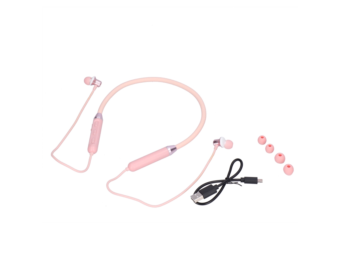 Auriculares Deportivos Bluetooth 5.1 Con Cancelación De Ruido, De Diadema, Inalámbricos, Color Rosa.