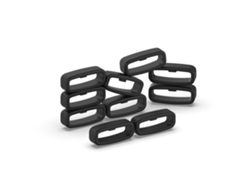 Bucle Para Correa De Reloj De 22 Mm, Paquete De 10 Negro