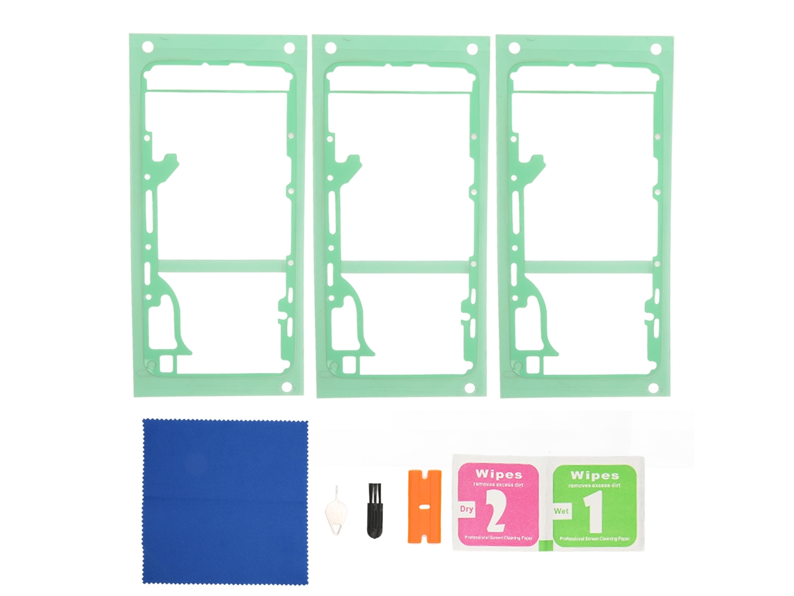 Adhesivo De Doble Cara Para La Tapa Trasera Del Samsung S6 Edge+ Plus G928 Con Kit De Limpieza De 3 Piezas.