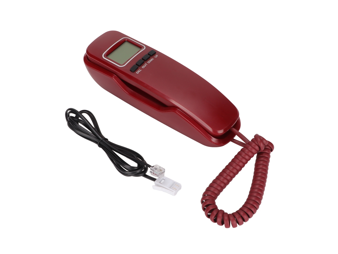 Teléfono con cable (recuerde, pantalla LCD)