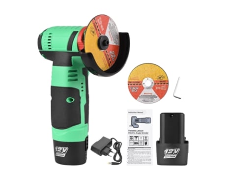 Kit de herramientas de amoladora angular inalámbrica de 12 V Amoladora angular eléctrica de litio portátil 19500 rpm Mini cortadora eléctrica recar...