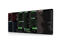 Alfombrilla de ratón grande con teclado integrado y accesos directos de Excel y Word para usar en software de oficina y juegos, resistente al agua. Chennnls