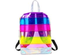 Besportble Mochila De Pvc. Y Contener Billeteras 31x25x11cm - Tamaño: Aproximadamente 31x25x11cm (mochila E...