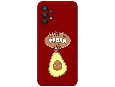 Carcasa Samsung Galaxy A32 5G TUMUNDOSMARTPHONE Silicona Líquida Dibujos Rojo