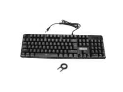 Teclado Mecánico Para Juegos Con Retroiluminación Rgb, 104 Teclas, Interruptores Azules, Con Cable, Abs Para Ordenador.