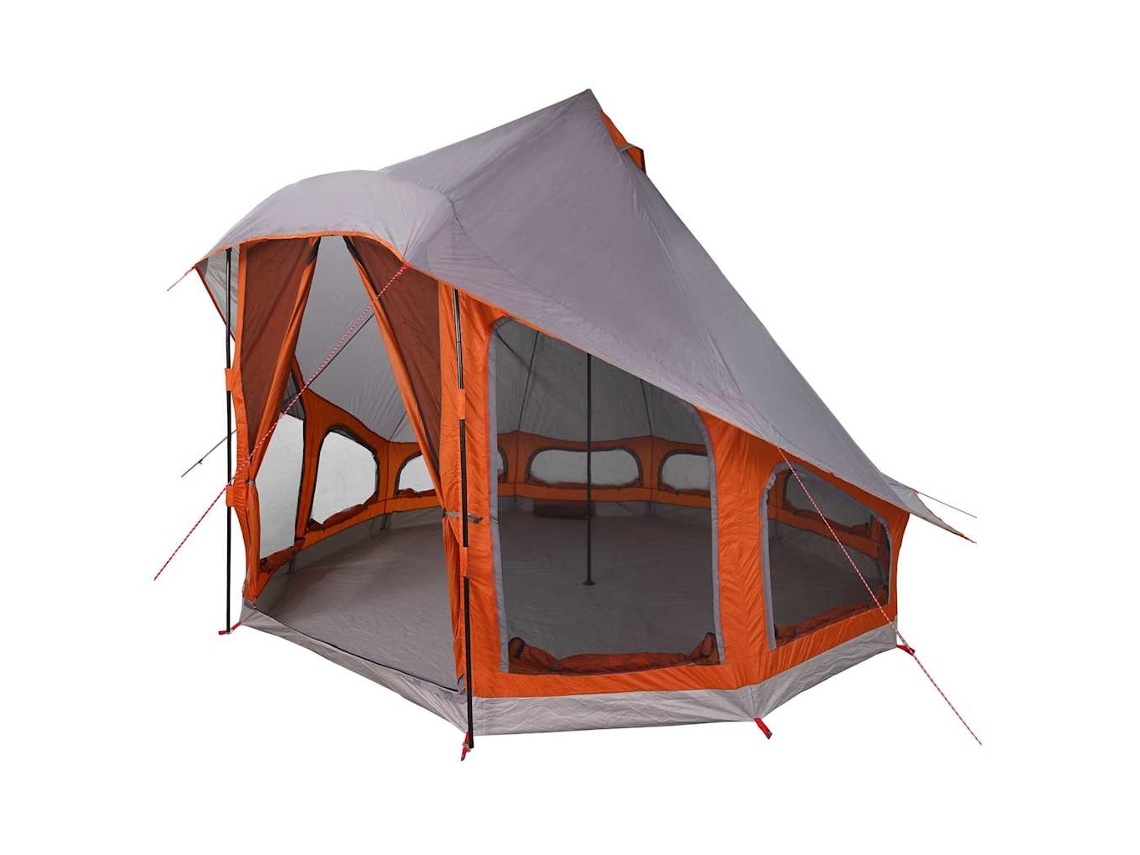 Tienda Tipi Familiar Tipi Gris Y Naranja 404 X 370 X 270 Cm