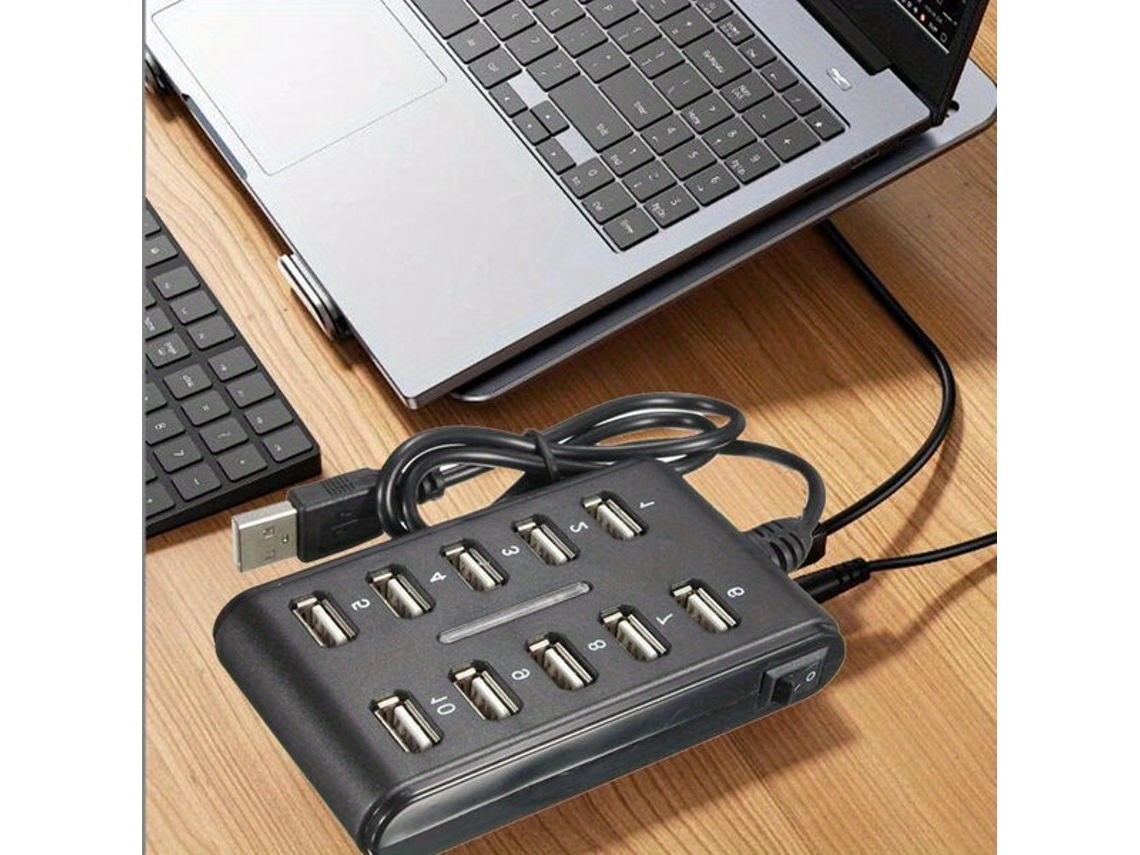 Concentrador USB 2.0 10 en 1 con interruptor. Tadvyyvayotoy