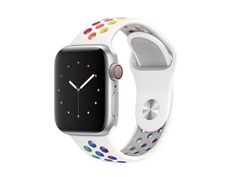 Apple Watch Series 7 45 mm / 6 y SE y 5 y 4 44 mm / 3 y 2 y 1 42 mm Correa deportiva arcoíris