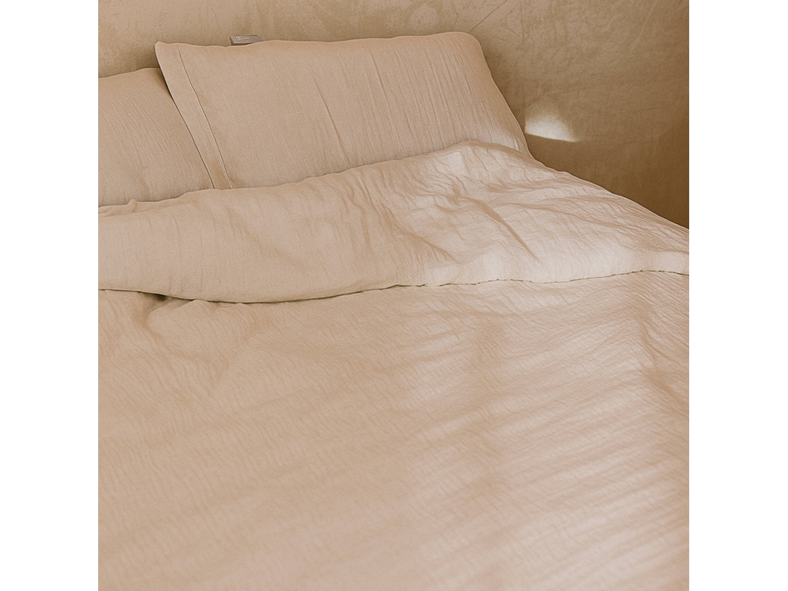Funda Nórdica Muselina Beige Cama 90