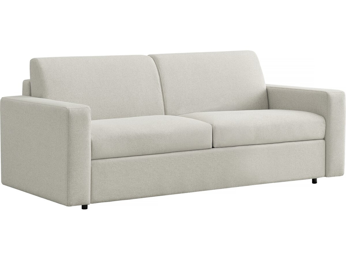 Sofá Convertible Express Diana De Tela - Zona De Descanso De 140 Cm - 3 Plazas - Beige