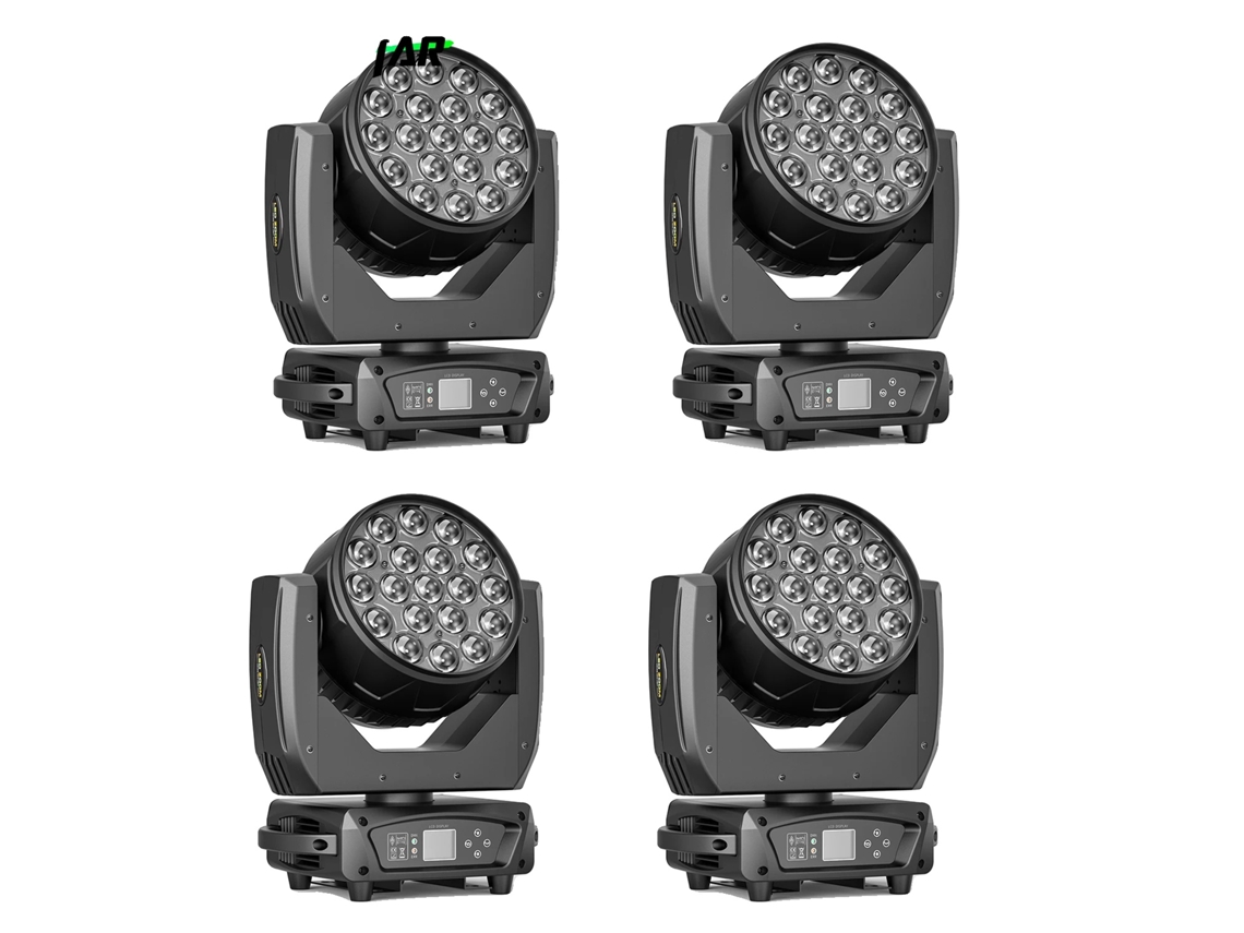 Luz móvil, mezcla de colores RGBW, control DMX, color negro, enchufe UE OEM