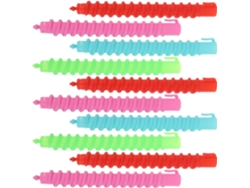 Lot De 60 Bigoudis Spiralés Creux Grosse Taille Pour Mujers, Tiges A Friser En Plástico
