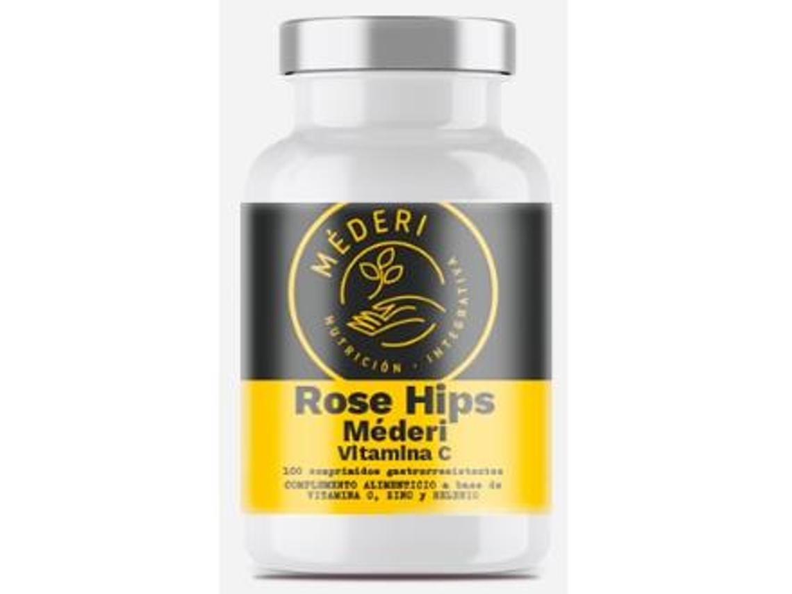 Complemento Alimentar MÉDERI Rosa Mosqueta Vitamina C Zinco E Selênio (100 comprimidos)