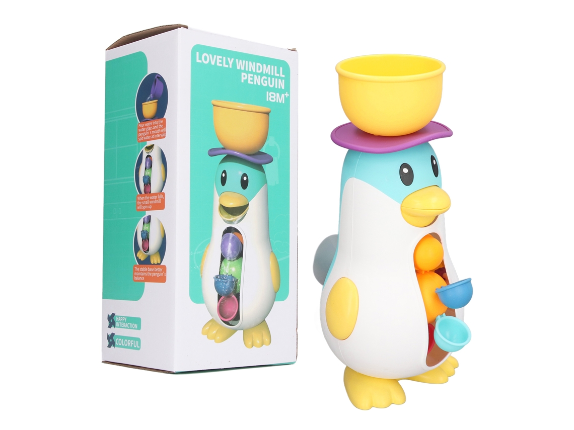 Mali brinquedo de Banho para Bebê Roda D'água Rotativa Adorável com Copo de Sucção