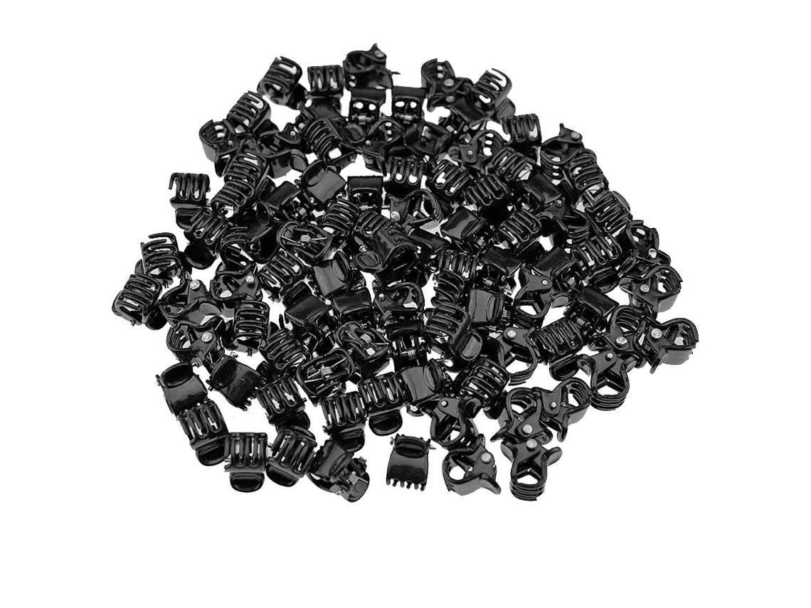 100x Pinzas para el pelo pequeñas - Negro