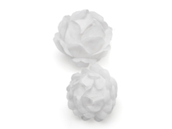 Bola Decorativa De Espuma Blanca Para Navidad, Ideal Para El Árbol De Navidad Y Fiestas.