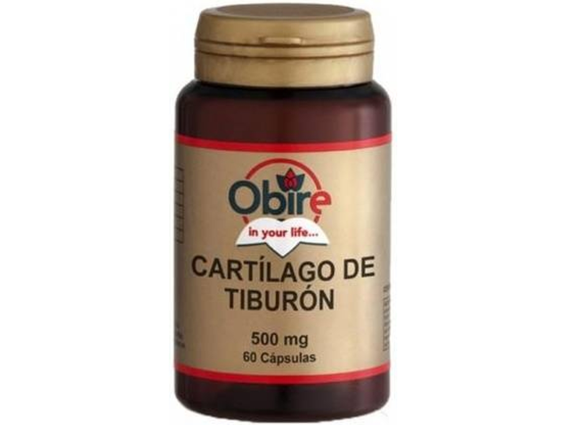 Complemento Alimentar OBIRE Cartilagem De Tubarão (60 cápsulas de 500mg)