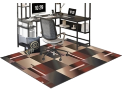 Alfombrilla Silla Oficina, Suelo, Antideslizante Gaming, Madera Silenciosa Protege, 70 X 100 Cm