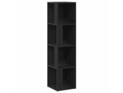 Estantes de esquina Roble Negro 33 x 33 x 132 cm MAISON EXCLUSIVE