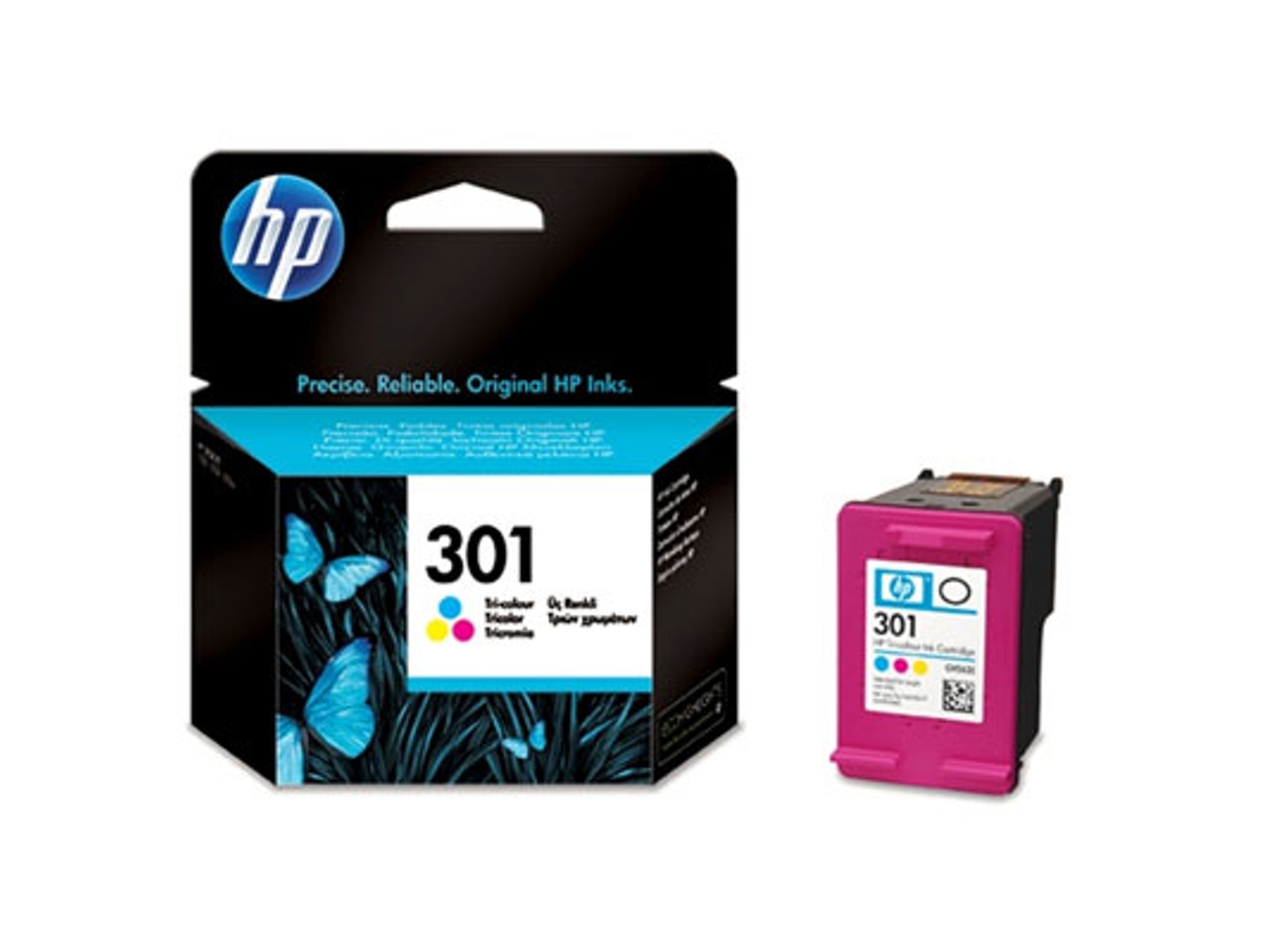 Cartucho de tinta HP 301 tricolor original (CH562EE)