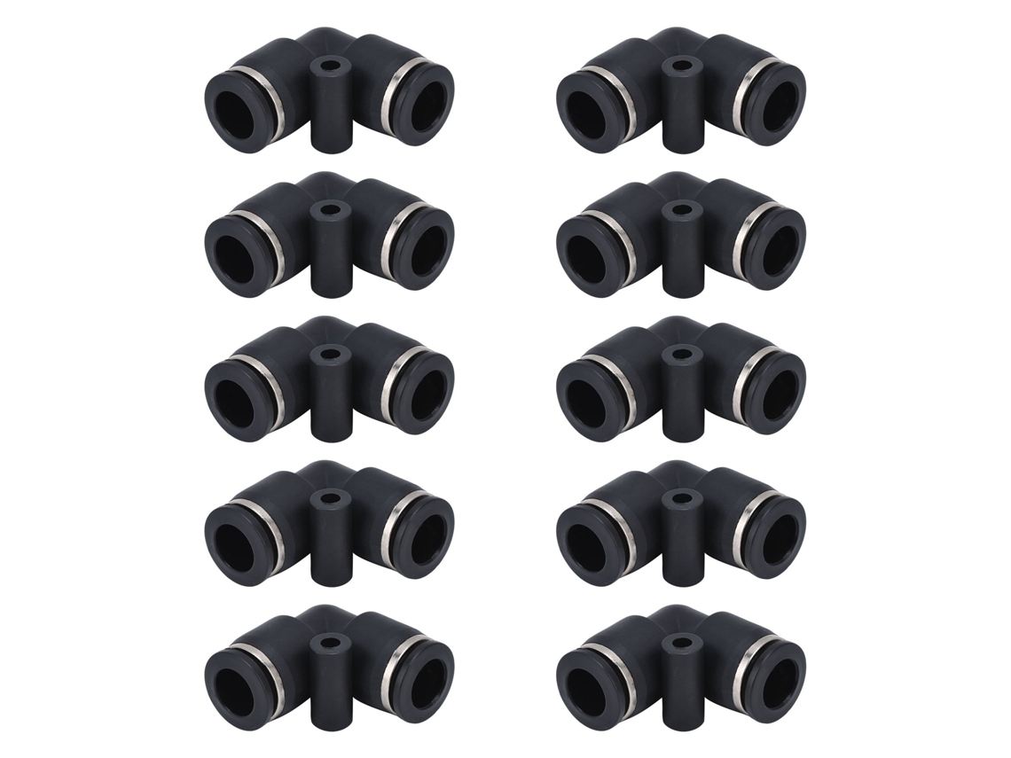 2026velora-10 Piezas Conector neumático ABS duradero Accesorio reemplazable para equipos de automatización
