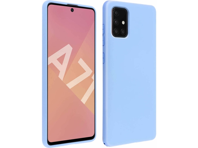 Carcasa Samsung Galaxy A71 AVIZAR Silicona Azul