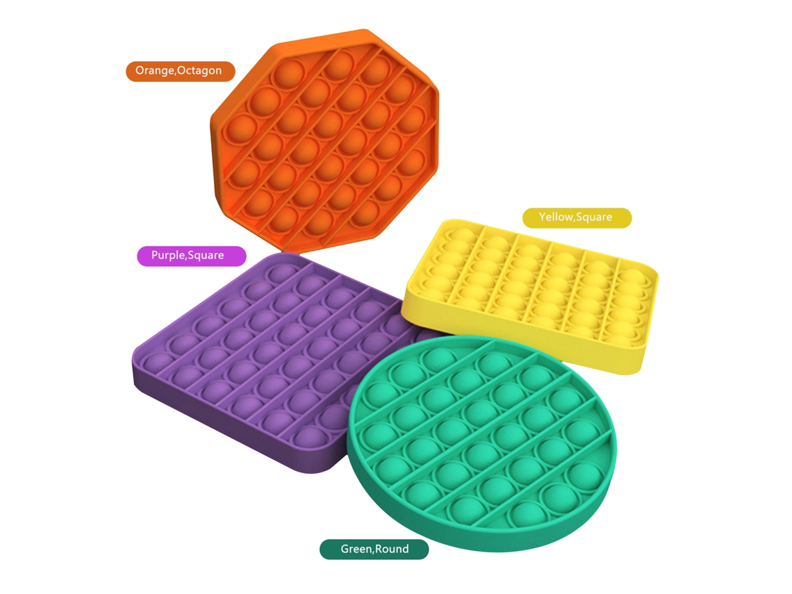Juguete Sensorial De Burbujas Para Aliviar El Estrés, Juego Educativo Antiestrés, Reutilizable.