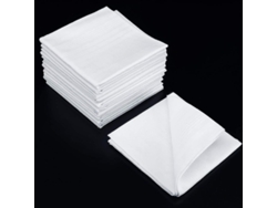 2026-18 Paños De Bolsillo Para Hombre De Algodón Suave, Clásicos Blancos, Talla 40x40 Cm, Ideal Para Ocasiones Especiales Y Regalos