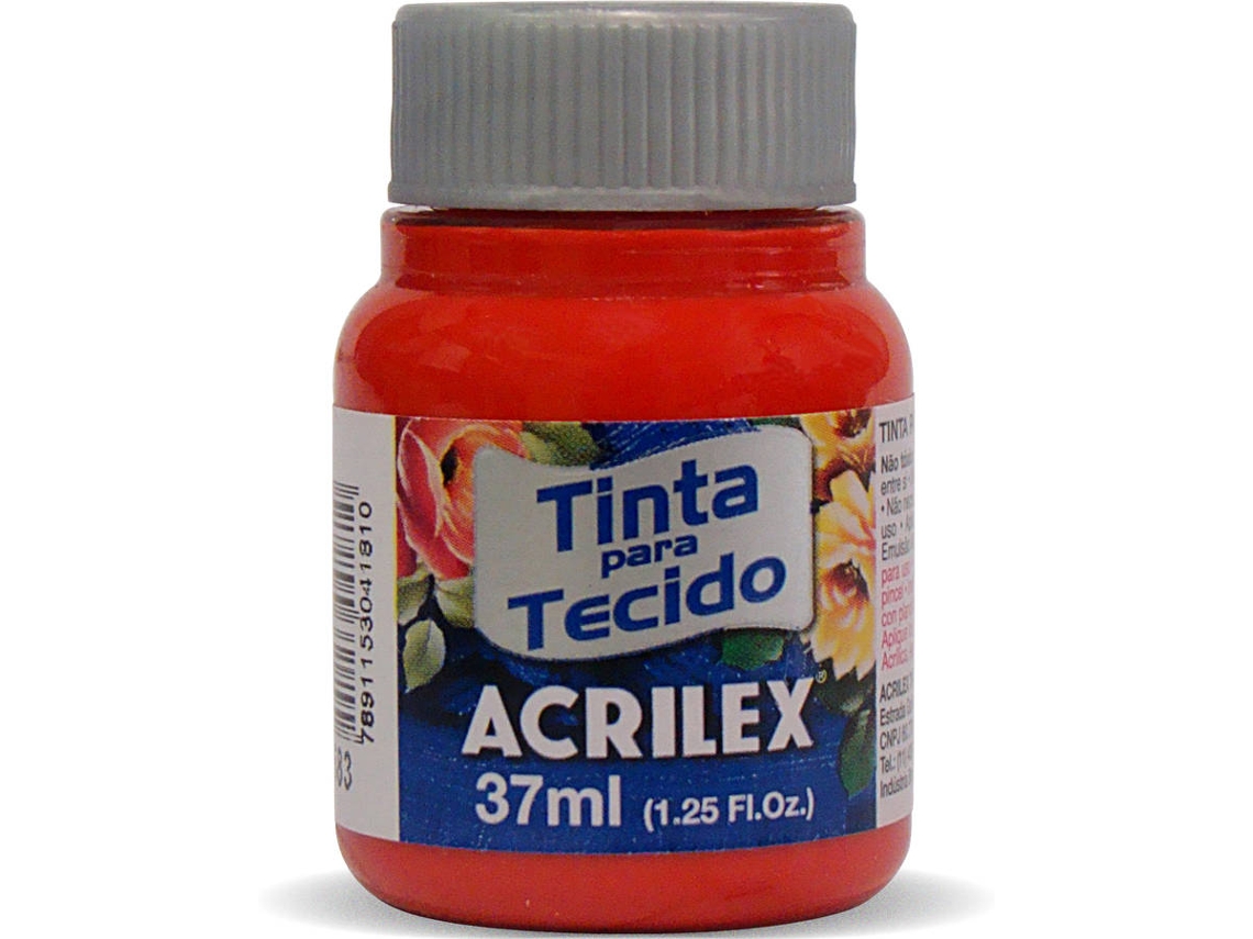 Tinta de Tela Mate Acrilex Rojo Tomato (04140/583 37ml)
