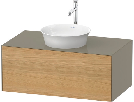 DURAVIT Tulip blanco, mueble de pared, ancho 1000 x fondo 550mm, con 1x extraíble, con tecnología tip-on, WT49760